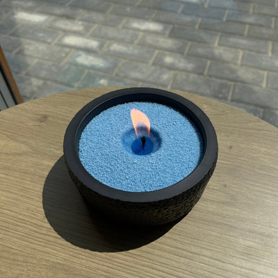 Candle Bowl Refillable Stone Centrepiece
