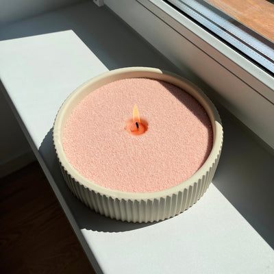 Candle Bowl Refillable Stone Centrepiece