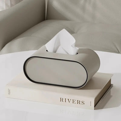 Tissue Box Cover PU Leather Modern Holder