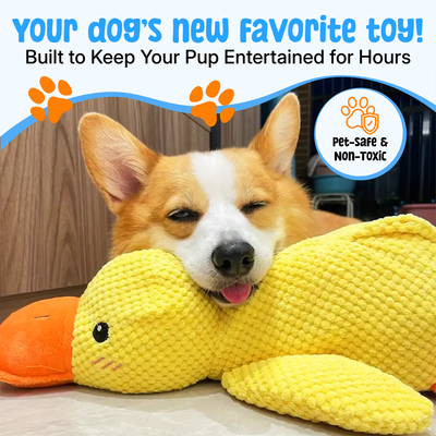 Dog Toy Soft Plush Duck Chew Toy