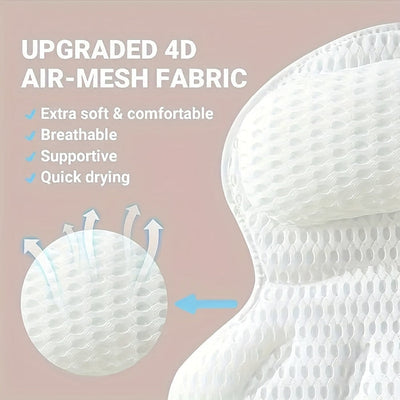 Bath Pillow Ergonomic Mesh Spa Cushion