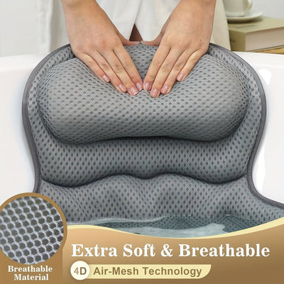 Bath Pillow Ergonomic Mesh Spa Cushion