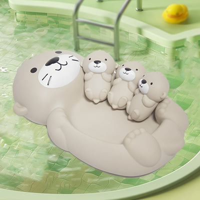 Baby Bath Toys Set Silicone Floating Animals