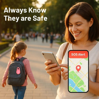 GPS Tracker Tag Waterproof Bluetooth Locator Device