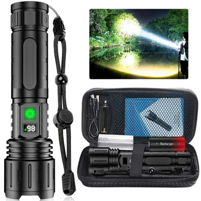 LED Torch Light Rechargeable Aluminium Flashlight