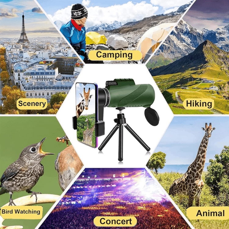 High Power HD Monocular Telescope Wildlife Viewing