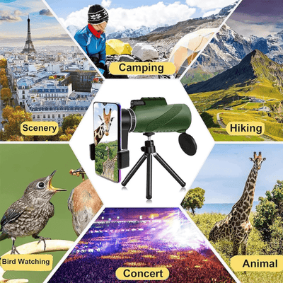 High Power HD Monocular Telescope Wildlife Viewing