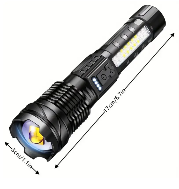 Hunting Gear Rechargeable LED Tactical Torch