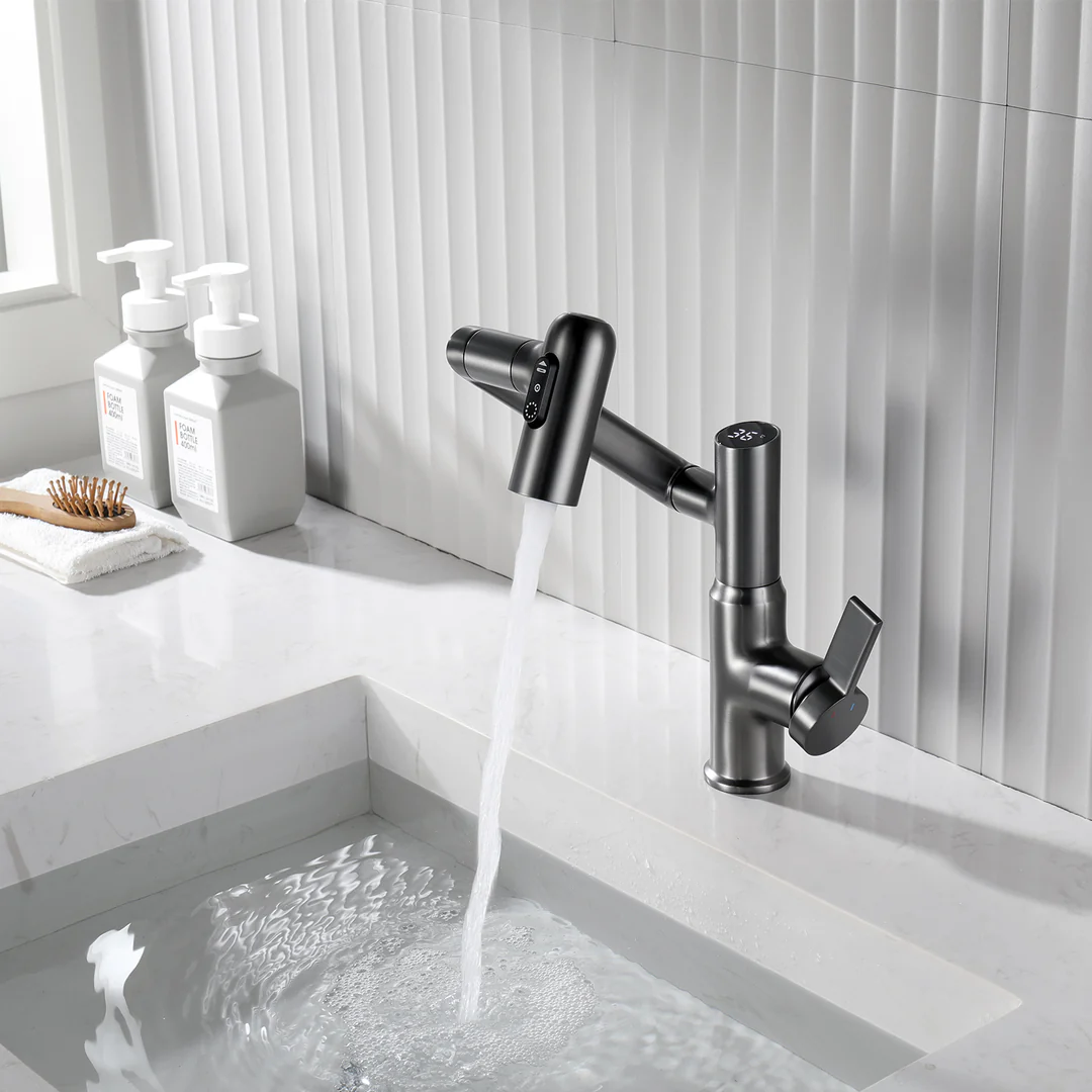 Digital Kitchen Faucet Temperature Display Control