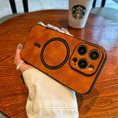 Leather Magnetic Phone Case Cover