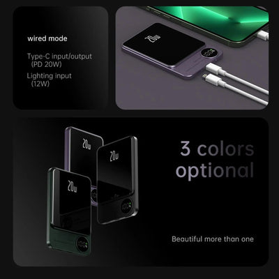 Power Bank Slim Wireless Magnetic Charger