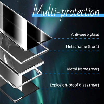 Magnetic Glass Privacy Phone Case