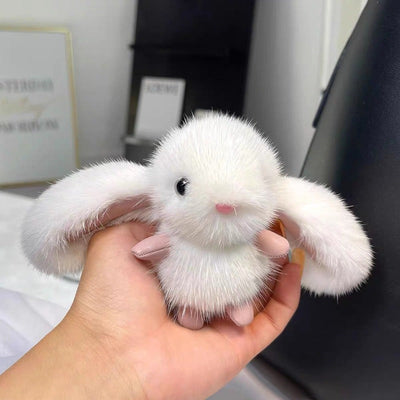 Plush Keychains Soft Bunny Bag Accessory