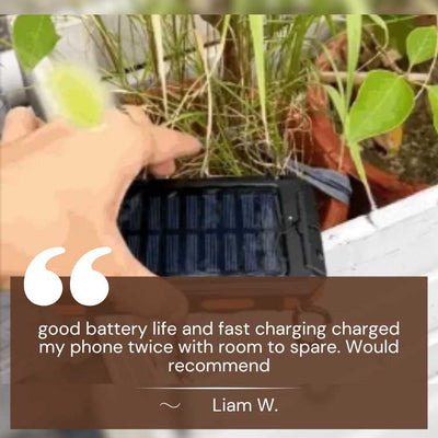 Solar Power Bank Waterproof Portable Charger