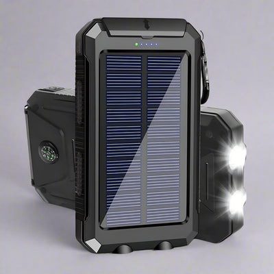 Hunting Gear Power Bank Solar Charger Waterproof Outdoor Torch
