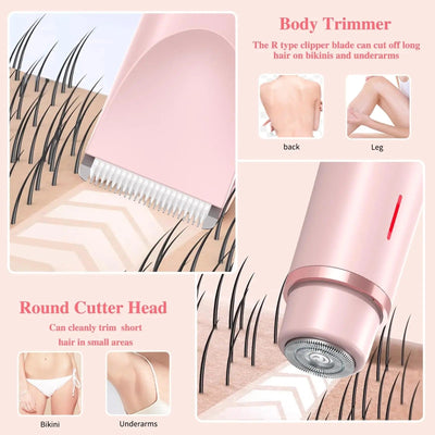 Electric Trimmer Waterproof Rechargeable Bikini Shaver