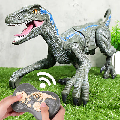 Remote Control Dinosaur Toy Walking LED Mist
