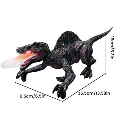 Remote Control Dinosaur Toy Walking LED Mist