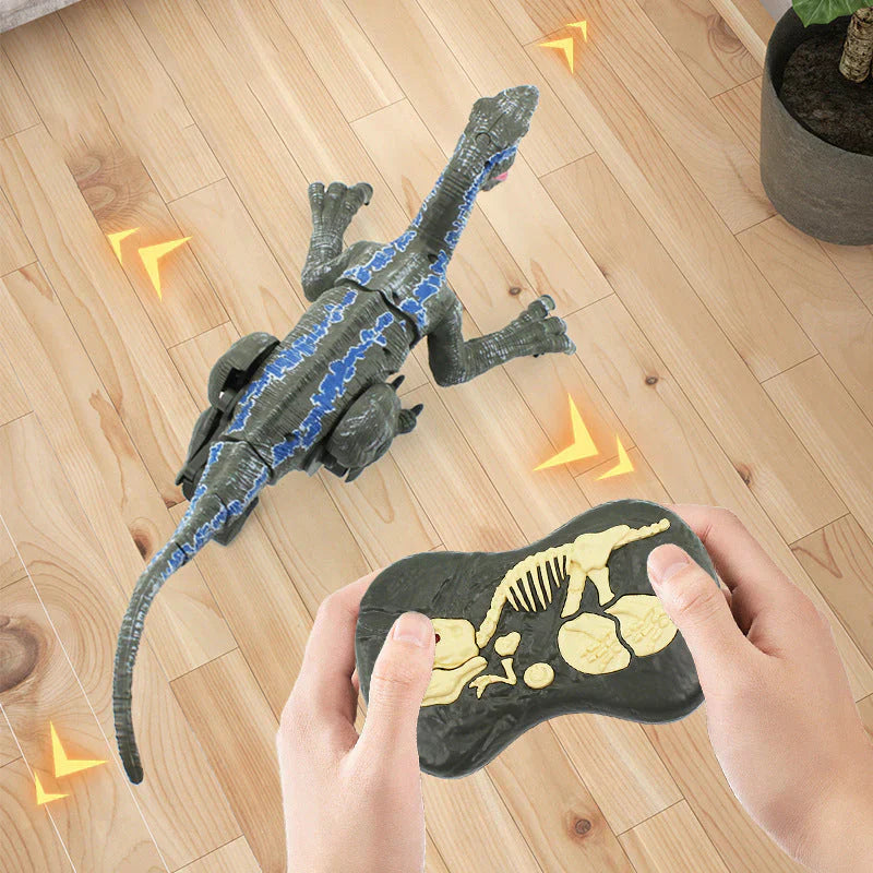 Remote Control Dinosaur Toy Walking LED Mist