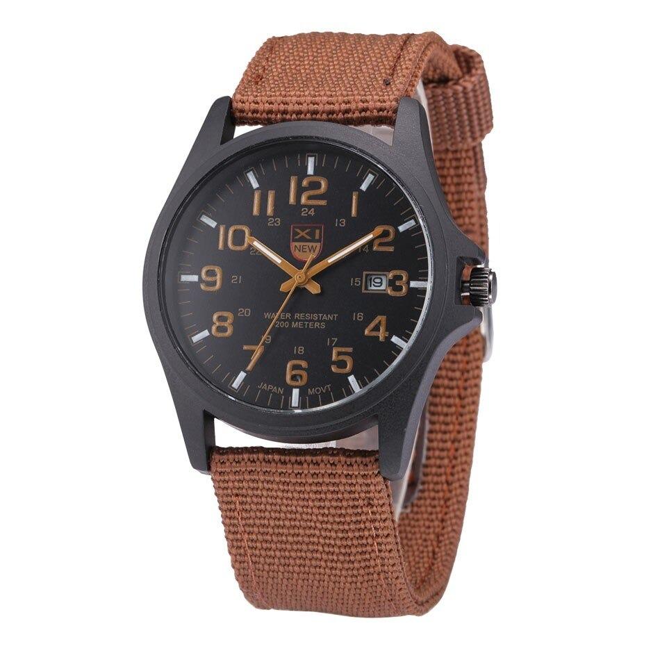 Mens Military Style Waterproof Outdoor Watch
