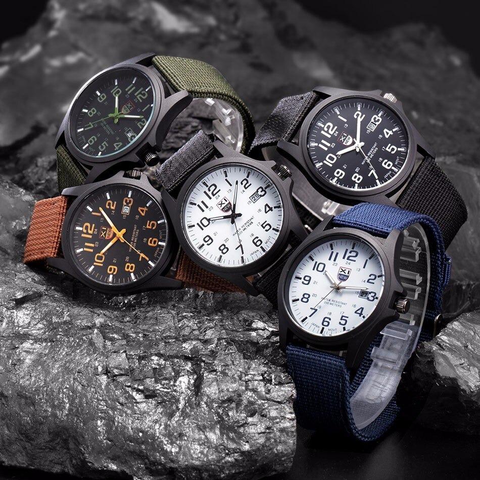 Mens Military Style Waterproof Outdoor Watch
