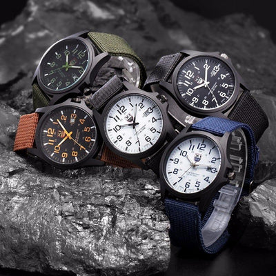 Mens Military Style Waterproof Outdoor Watch