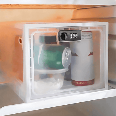 Food Storage Lock Box with Clear Lid