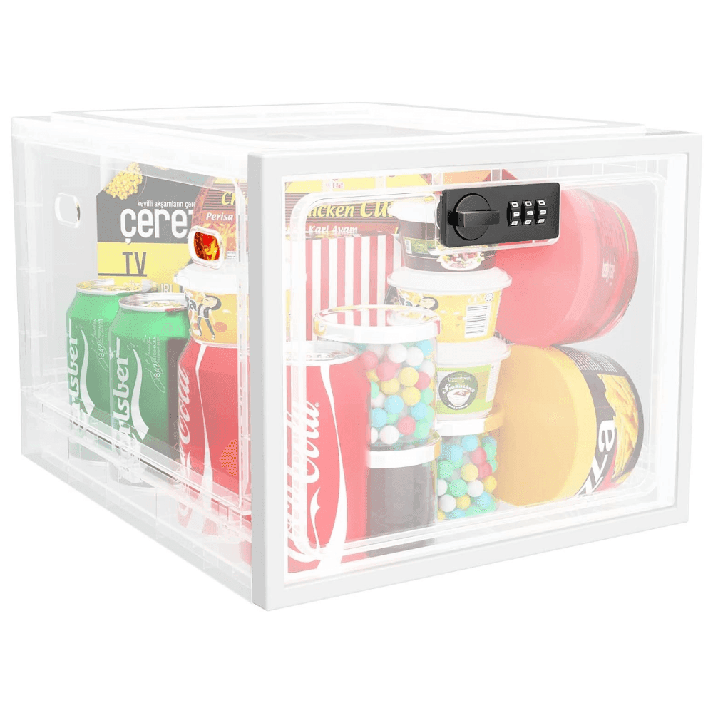 Food Storage Lock Box with Clear Lid