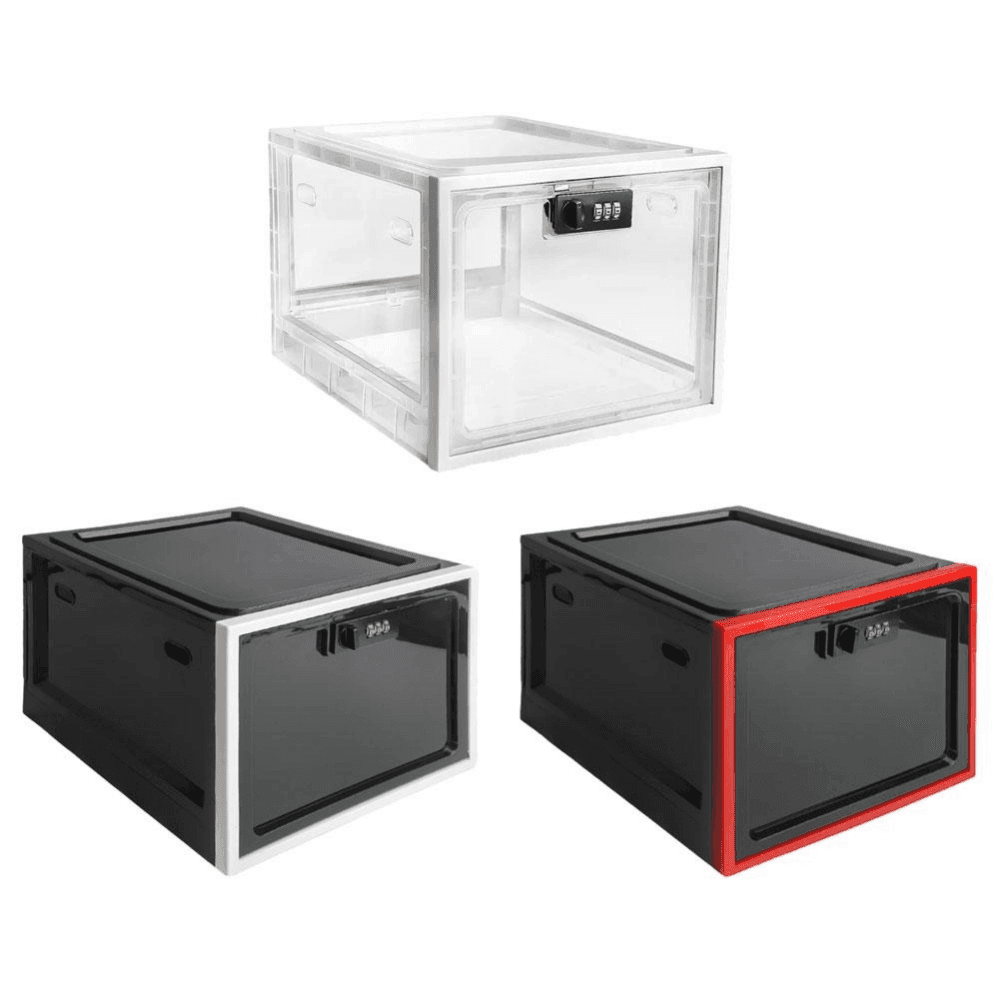 Food Storage Lock Box with Clear Lid