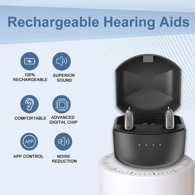 Hearing Aids Bluetooth Rechargeable Noise Reducing