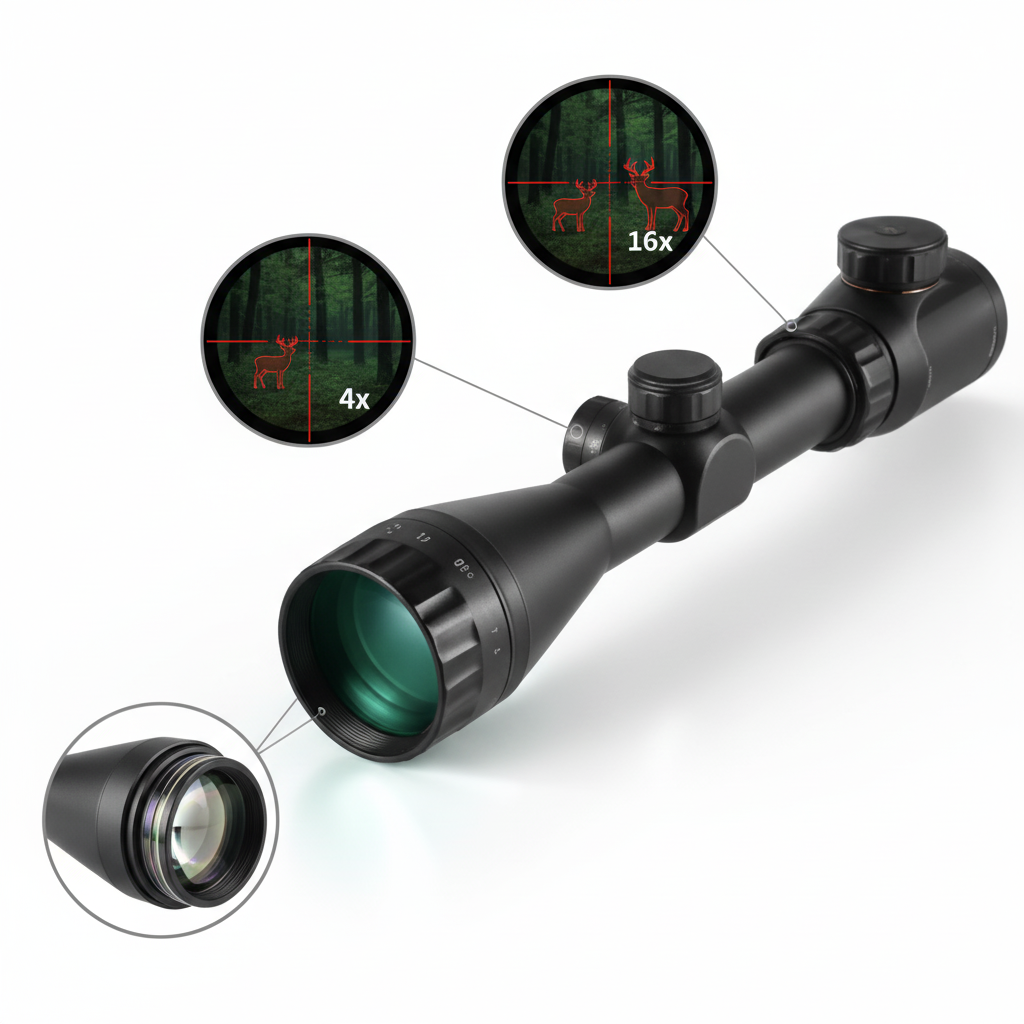 Hunting Gear Adjustable Long Range Rifle Scope