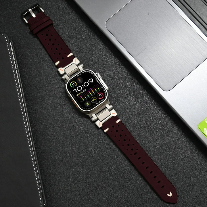 Watch Strap Genuine Leather Smartwatch Band