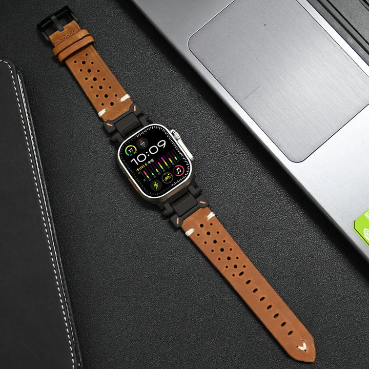 Watch Strap Genuine Leather Smartwatch Band