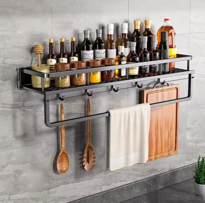 Wall Shelf Metal Kitchen Storage Organiser