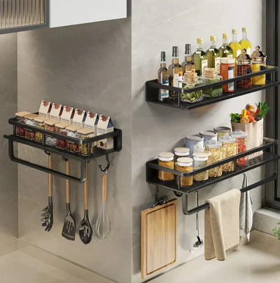 Wall Shelf Metal Kitchen Storage Organiser