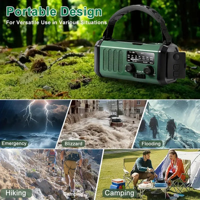 Hunting Gear Emergency Solar Radio Flashlight