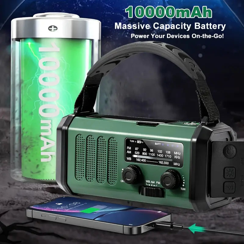 Hunting Gear Emergency Solar Radio Flashlight