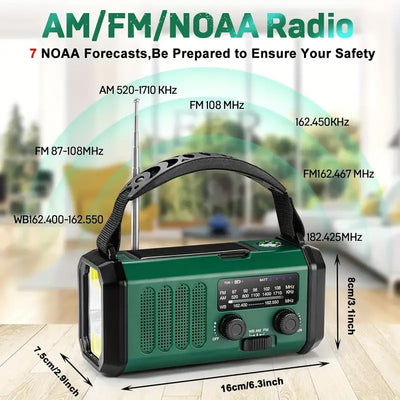 Hunting Gear Emergency Solar Radio Flashlight