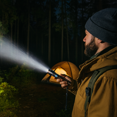 LED Rechargeable Flashlight Hunting Gear Torch