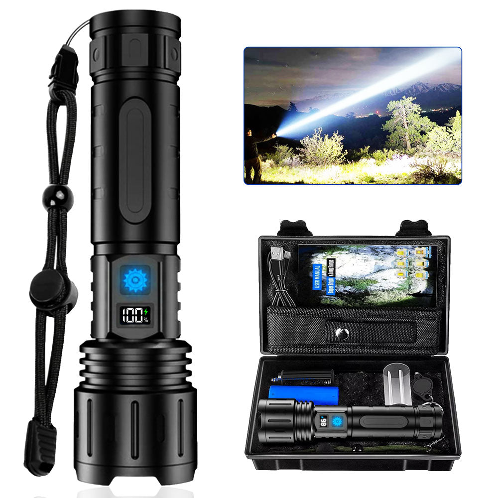 LED Rechargeable Flashlight Hunting Gear Torch