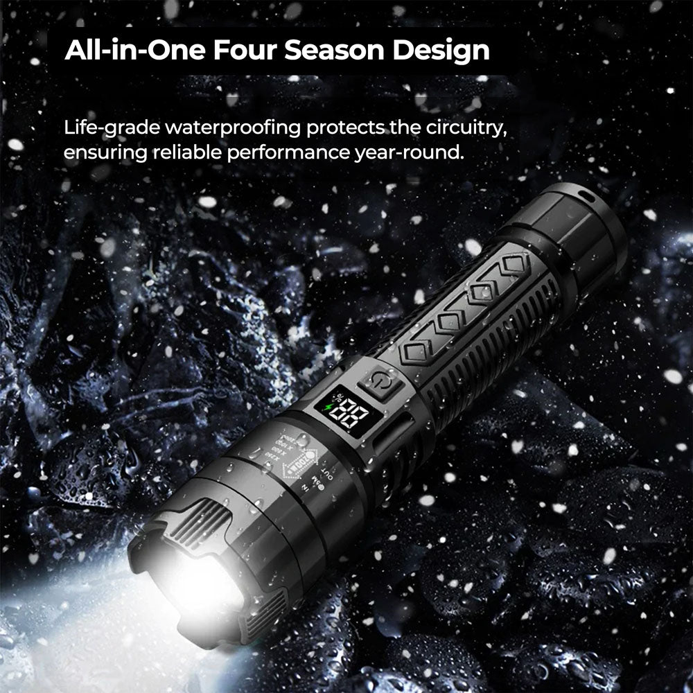 LED Rechargeable Flashlight Hunting Gear Torch