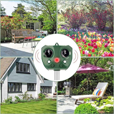 Solar Ultrasonic Outdoor Animal Deterrent