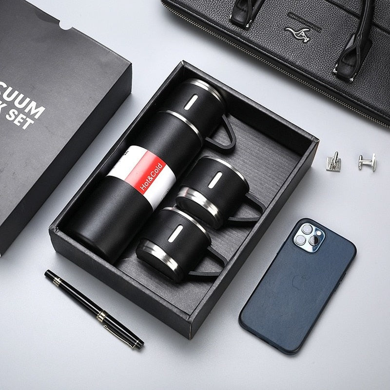 Stainless Steel Thermos Flask Hunting Gear Set